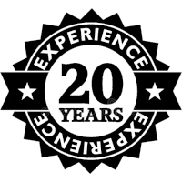 20 Years Experience badge